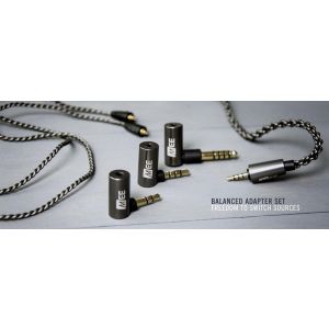 MEE Audio CMB BAL SET Uniwersalny zbalansowany kabel MMCX OFC posrebrzany z kompletem adapterów 2.5mm, 3.5mm, 4.4mm