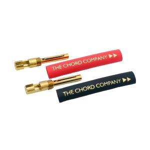 Chord Banana Plug Gold 4 mm - Wtyk bananowy + koszulka termokurczliwa