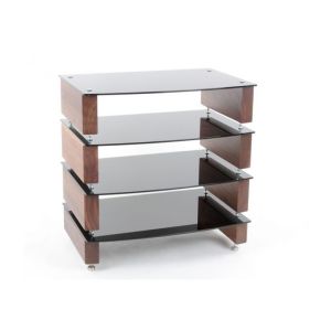 Custom Design Milan 6 HI-FI 4 Walnut Stolik z 4 półkami