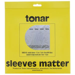 Tonar INNER Sleeves 7’’ 5983 - Okładki wewnętrzne z folii polietylenowej HDPE 