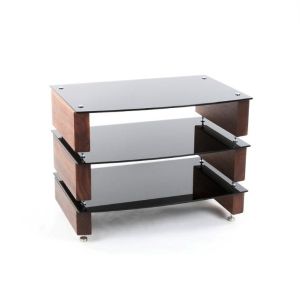 Custom Design Milan 6 HI-FI 3 Walnut Stolik z 3 półkami