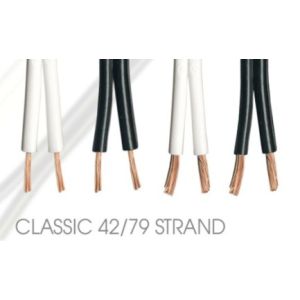 QED Performance przewód głośnikowy 42 Strand (2 x 1.25mm2) C-42/100B kolor czarny lub biały