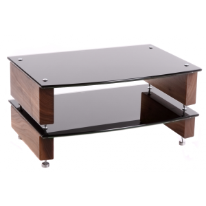 Custom Design Milan 6 HI-FI 2 Walnut Stolik z 2 półkami