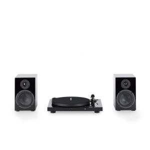 Pro-Ject Juke Box E HiFi Set Zestaw stereo z gramofonem i kolumnami Czarny