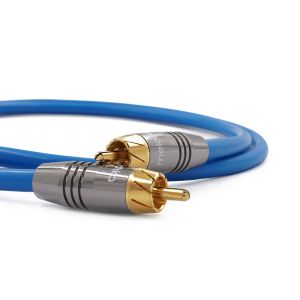 Melodika SBSW05 Kabel do subwoofera (RCA-RCA) Sky Blue - 0,5m