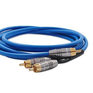 Melodika SBSWY100 Kabel do subwoofera typu Y 1xRCA-2xRCA Sky Blue - 10m