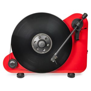 Pro-Ject VT-E R BT Pionowy bezprzewodowy gramofon Bluetooth z wkładką Ortofon OM5e Czerwony