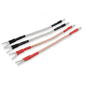 Ludic Audio Senja Bi-Wire - jumpers Spade - Banan