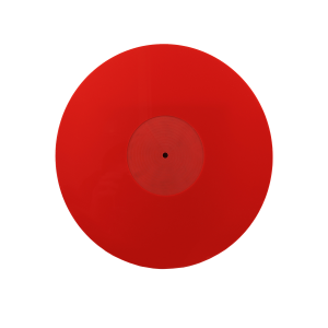 Ludic Audio Acrylic LP Slip Mat Red - Mata Akrylowa gramofonowa