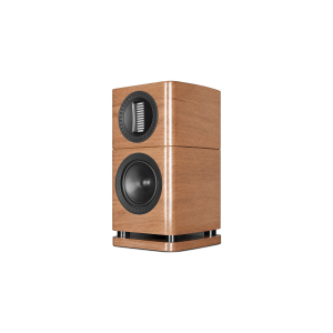 Wharfedale Elysian 1R Walnut High Gloss Kolumna podstawkowa high-end Konstrukcja 2-drożna AMT 27 × 90 mm Bass-reflex SLPP 4 Ω
