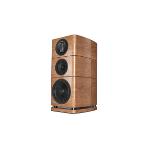 Wharfedale Elysian 2R Walnut High Gloss Referencyjna kolumna podstawkowa Konstrukcja 3-drożna AMT 27 × 90 mm Bass-reflex SLPP 4 Ω