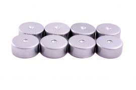 Custom Design Aluminiowe podkładki pod kolce chrom szczotkowany 