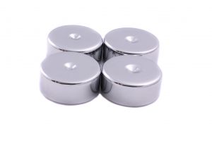 Custom Design Aluminiowe podkładki pod kolce chromowane 4 sztuki