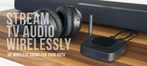 MEE Audio Connect Hub Nadajnik i odbiornik (transmiter i receiver) sygnału Bluetooth do słuchawek i głośników ze złączami cyfrowymi i analogowymi dla telewizora, amplitunera, komputera