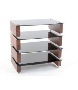 Custom Design Milan 6 HI-FI 4 Walnut Stolik z 4 półkami