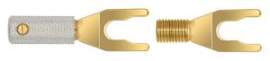 WireWorld Uni-Term Pozłacane wtyki widełkowe