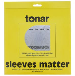 Tonar INNER Sleeves 7’’ 5983 - Okładki wewnętrzne z folii polietylenowej HDPE 