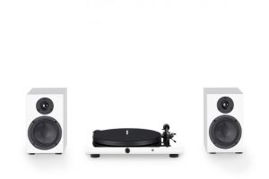 Pro-Ject Juke Box E HiFi Set Zestaw stereo z gramofonem i kolumnami Biały