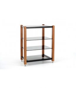 Custom Design Icon Signature 750 Hi-Fi Walnut 4 Stolik z 4 półkami