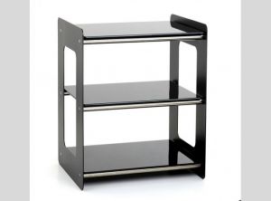 Custom Design Concept 300 boki stalowe, stolik HiFi z 3 półkami