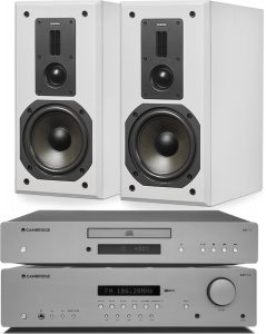 Dynavoice Definition DM-6 White + Cambridge Audio AXR 100 + AXC 25