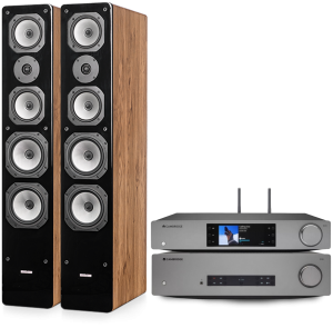 Dynavoice Challenger M-65 Oak + Cambridge Audio CXA81 MK II + CXN100