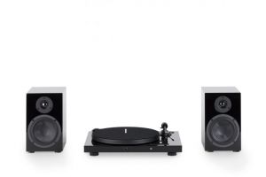 Pro-Ject Juke Box E HiFi Set Zestaw stereo z gramofonem i kolumnami Czarny