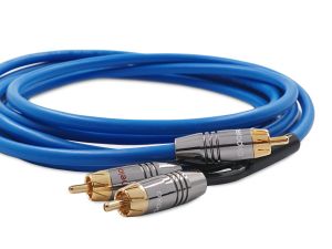 Melodika SBSWY30 Kabel do subwoofera typu Y 1xRCA-2xRCA Sky Blue - 3m