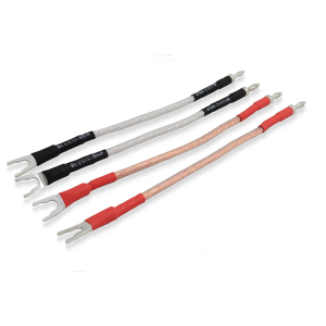 Ludic Audio Senja Bi-Wire - jumpers Spade - Banan