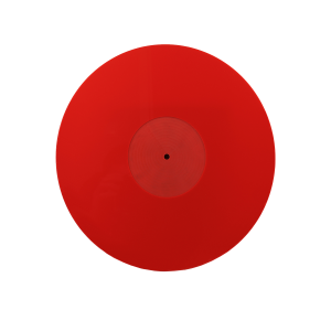 Ludic Audio Acrylic LP Slip Mat Red - Mata Akrylowa gramofonowa